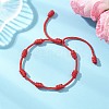 Adjustable Polyester Braided Bracelets for Women BJEW-JB13412-1