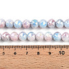 Anti-Tarnish Electroplate Glass Beads Strands GLAA-N010-8mm-04-4