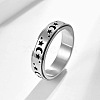 201 Stainless Steel Rotatable Finger Rings FS-WG1BCD7-02-1