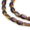 Electroplate Glass Beads Strands EGLA-N008-015B-3