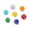 7Pcs 7 Colors Baking Paint Glass Pendants PALLOY-JF03690-1