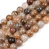 Natural Multilayer Lodolite Quartz Beads Strands G-Z133-A02-12mm-02-2