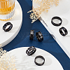 30Pcs 6 Styles 201 Stainless Steel Grooved Finger Ring Settings STAS-ME0003-12EB-3