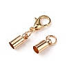 Brass Lobster Claw Clasps FIND-WH0044-78KCG-2