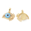 Brass Micro Pave Cubic Zirconia Pendants ZIRC-F136-09G-04-1