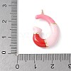 Brass Enamel Pendants KK-E093-03G-G-02-3