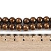 Electroplated Synthetic Magnetic Hematite Beads Strands G-G174-L01-04-4