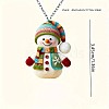 Snowman Acrylic Pendant Necklaces WG13ED8-02-2