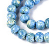 Baking Paint Glass Beads Strands DGLA-N016-6mm-09-3