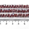Electroplate Glass Beads Strands EGLA-R030-4x4mm-09-3