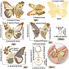 DIY Alloy Enamel Butterfly Pendants Keychain Making Kits DIY-SP0003-10D-2