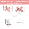 32Pcs Alloy Stud Earring Findings FIND-BBC0005-28B-2