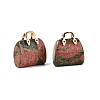 Natural Unakite Pendants G-Q602-01G-03-1