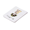 Rectangle Paper Hair Clip Display Cards CDIS-C004-03E-4