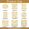 Stamp Theme Nickel Decoration Stickers DIY-WH0450-055-2