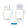 30ML PET Plastic Jar with Screw Top Lids AJEW-TAC0020-05-10