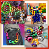 800Pcs Opaque Plastic Beads KY-SP0001-47C-6