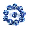 10Pcs Opaque Acrylic Beads OACR-YW0003-35E-1