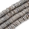 Electroplated Shell Pearl Beads Strands BSHE-B009-E01-2x11mm-A-1