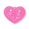 Halloween Printed Acrylic Pendants OACR-A042-01B-1
