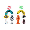 Acrylic Dangle Stud Earrings FS-WGB75AC-01-5
