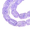 Transparent Crackle Glass Beads Strands GLAA-NH0001-04-A07-4