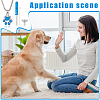 DIY Cat Paw Print Stainless Steel Enamel Urn Ashes Pendant Necklaces Making Kits DIY-NB0012-91A-6