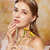2 Pairs 2 Style Alloy Cloud Chandelier Earrings EJEW-FI0002-24-6