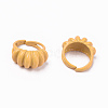 Spray Painted Alloy Cuff Rings RJEW-T011-24A-RS-2