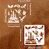 PET Hollow Out Drawing Painting Stencils DIY-WH0391-0581-2