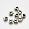 Tibetan Style Alloy Rondelle Spacer Beads PALLOY-E381-04-4mm-NR-1