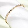3MM 304 Stainless Steel Twisted Oval Link Chain Bracelets for Man and Women SA-CBAB767-17A-G-3