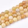 Natural Topaz Jade Beads Strands G-S259-45-8mm-1