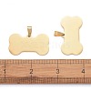 Ion Plating(IP) 304 Stainless Steel Pendants STAS-I140-07B-G-5