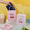 9Pcs 3 Styles Paper Cherry Printed Carry Storage Tote Bags ABAG-TA0001-99-6