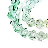 Gradient Color Baking Paint Glass Bead Strands DGLA-A039-T6mm-A013-3