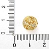Brass Micro Pave Cubic Zirconia Beads KK-Z095-04G-08-3