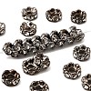 Brass Rhinestone Spacer Beads X-RB-A014-L6mm-01B-1