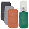 4Pcs 4 Colors PU Leather Jewelry Storage Clamshell Bags ABAG-NB0002-06-7
