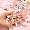20Pcs Acrylic Stripe Beads MACR-TA0002-77-6
