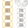 16Pcs 2 Colors Alloy Crystal Rhinestone Connector Charms KK-WR0001-07-1