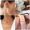 5Pcs 5 Colors Heart Brass Charms KK-TADJ0001-13-6
