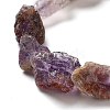 Raw Rough Natural Purple Lodolite Quartz Beads Strands G-P528-B06-02-3
