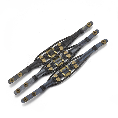 Imitation Leather Bracelet Making MAK-R024-02-1