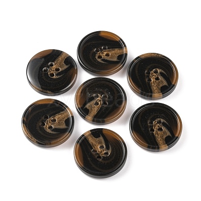 Resin Button BUTT-WH0015-63C-04-1