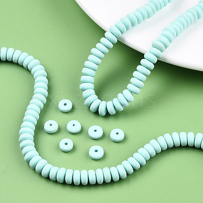 Handmade Polymer Clay Beads Strands X-CLAY-N008-008H-1