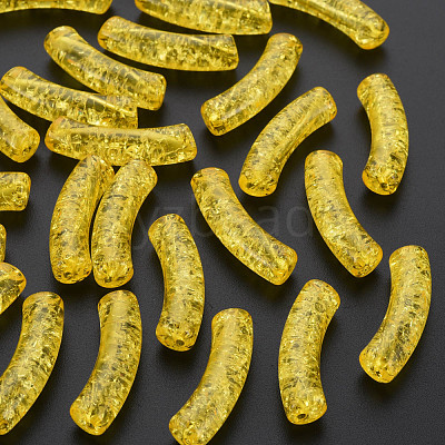 Transparent Crackle Acrylic Beads CACR-S009-001A-N81-1