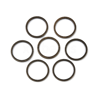 Rack Plating Brass Linking Rings KK-P286-01B-AB-1
