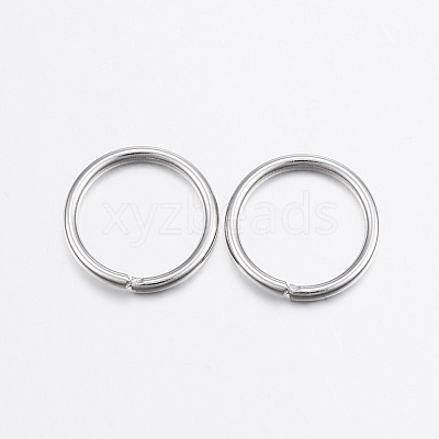 Tarnish Resistant 304 Stainless Steel Open Jump Rings X-STAS-P151-01-1