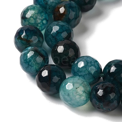 Dyed & Heated Natural Dragon Veins Agate Beads Strands X-G-P539-A01-28-1